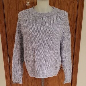 Univetsal Threads Sweater, Heathered Baby Blue, Textured, Size Large